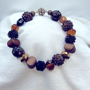 Handmade Bead Bracelet Magnetic Clasp - 8”
